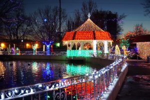 Gazebo and pond in Rhema Park